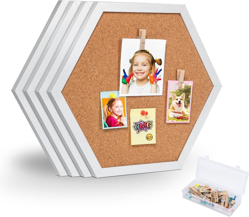 Facilife 4 Packs Cork Board,Corkboards for Wall,Small Cork Board Decorations,Cork Boards for Walls with Frame, Decorative for Office, School & Home - Image 1
